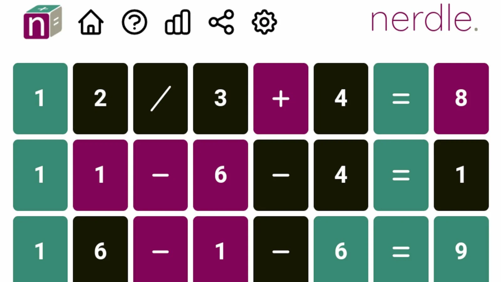 Nerdle Answer Today #1351